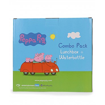 Peppa Pig Lunch Box Water Bottle Combo Red